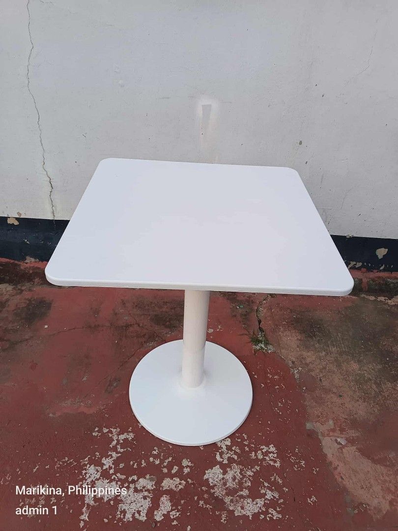 Square Cafe Table Nordic table (Category: Tables & Sets) located in Manila. Submitted by redonline (Listing ID 1423349044, Image 1). Description: NORDIC SQUARE TABLE ₱1500 60x60x75cm ON HAND BRAND NEW Mode of Payment: Gcash,COD Same day delivery + Delivery Fee PM for orders and inquiries .