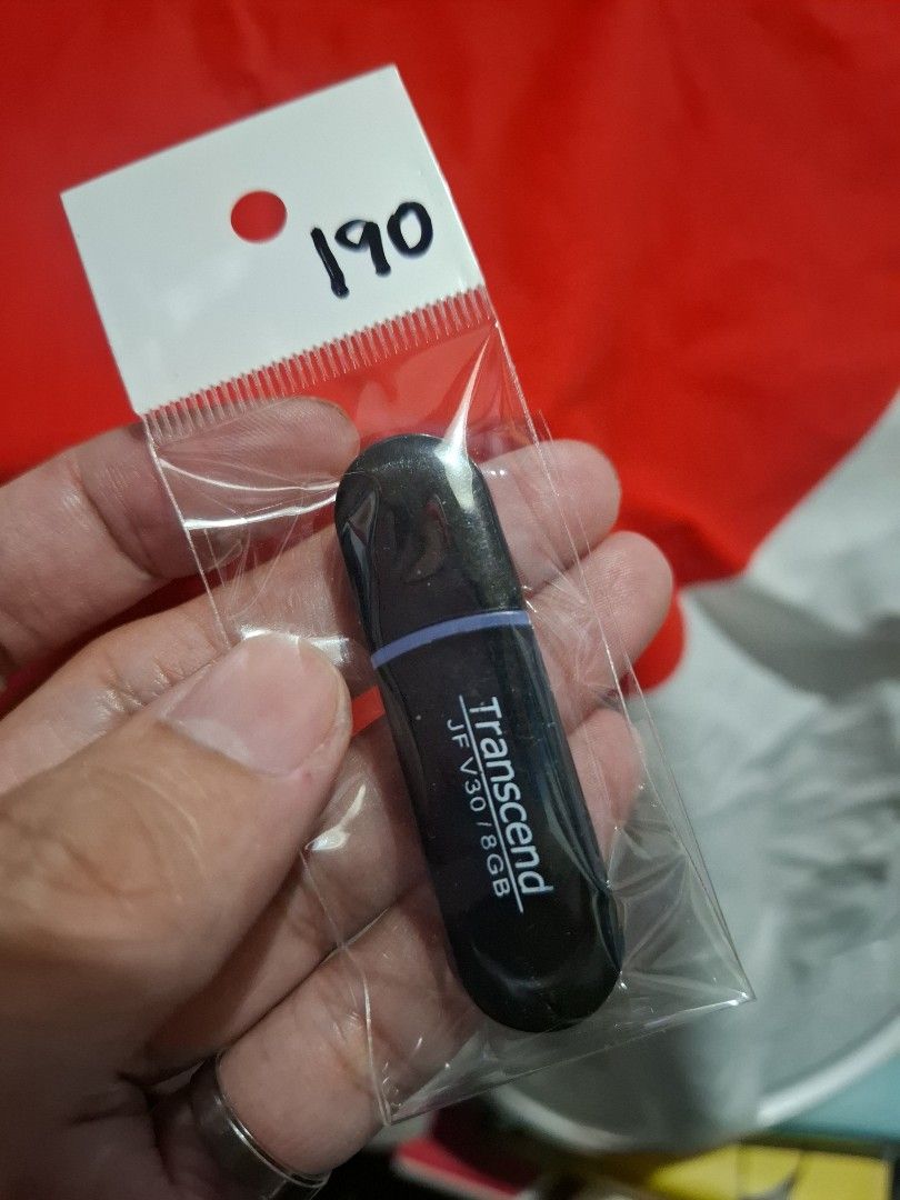 Transcend JF V30 8GB USB Flash Drive (Category: Hard Disks & Thumbdrives) located in Las Pinas. Submitted by All.here_OnlineShop (Listing ID 1423264560, Image 1). Description: Transcend JF V30 USB used flash drive. 8GB storage. Black with purple stripe. Ready to use. 190 only.