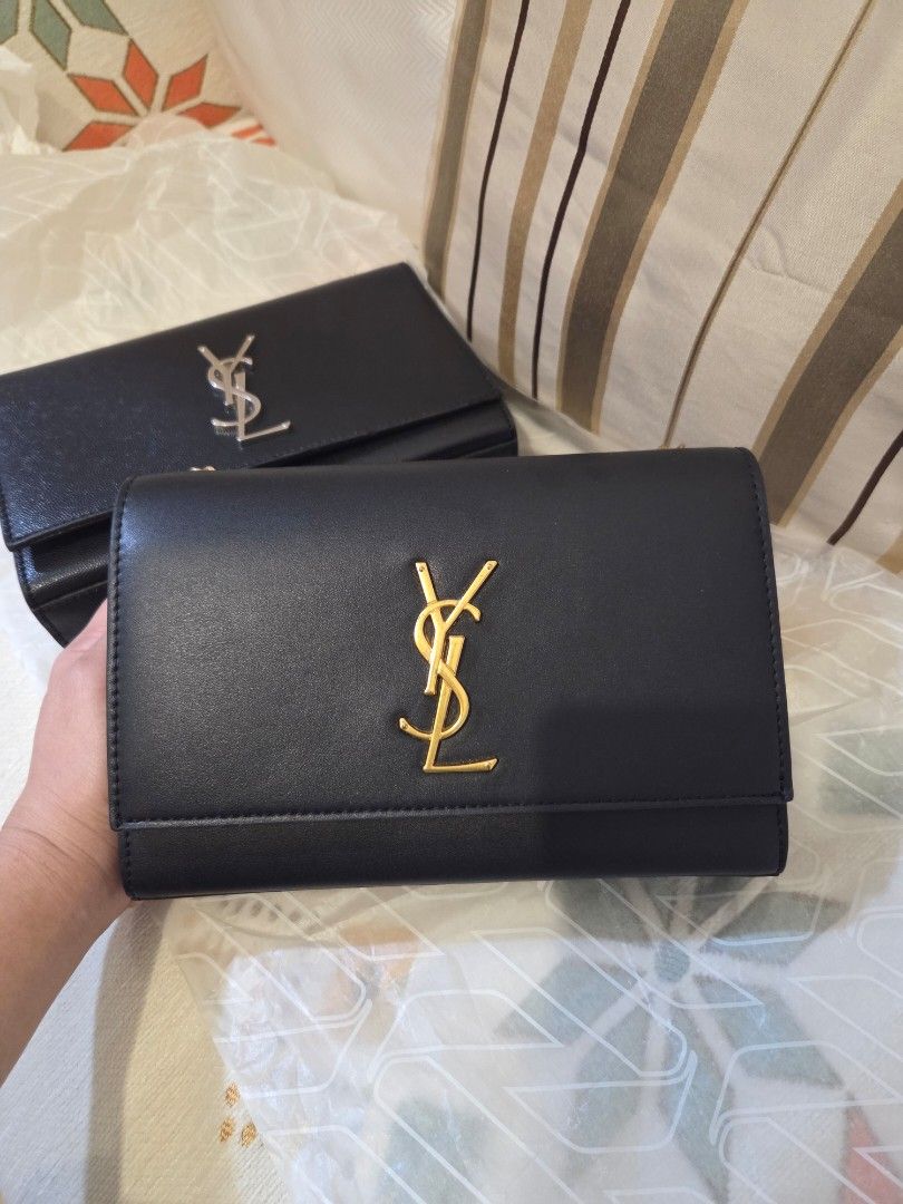 YSL Beaute - YSL Kate Bag GWP Silver Hardware (Category: Luxury Bags & Wallets) located in Mandaluyong City. Submitted by angels_collection_usa (Listing ID 1423327140, Image 3). Description: YSL Beaute / GWP only Almost new condition. Used less than 5x only. YSL Kate Bag Gold SOLD Silver AVAILABLE Get for 2900 each..