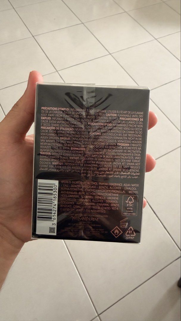 YSL Black Opium Glitter Eau de Parfum 50ml, Beauty & Personal Care ...