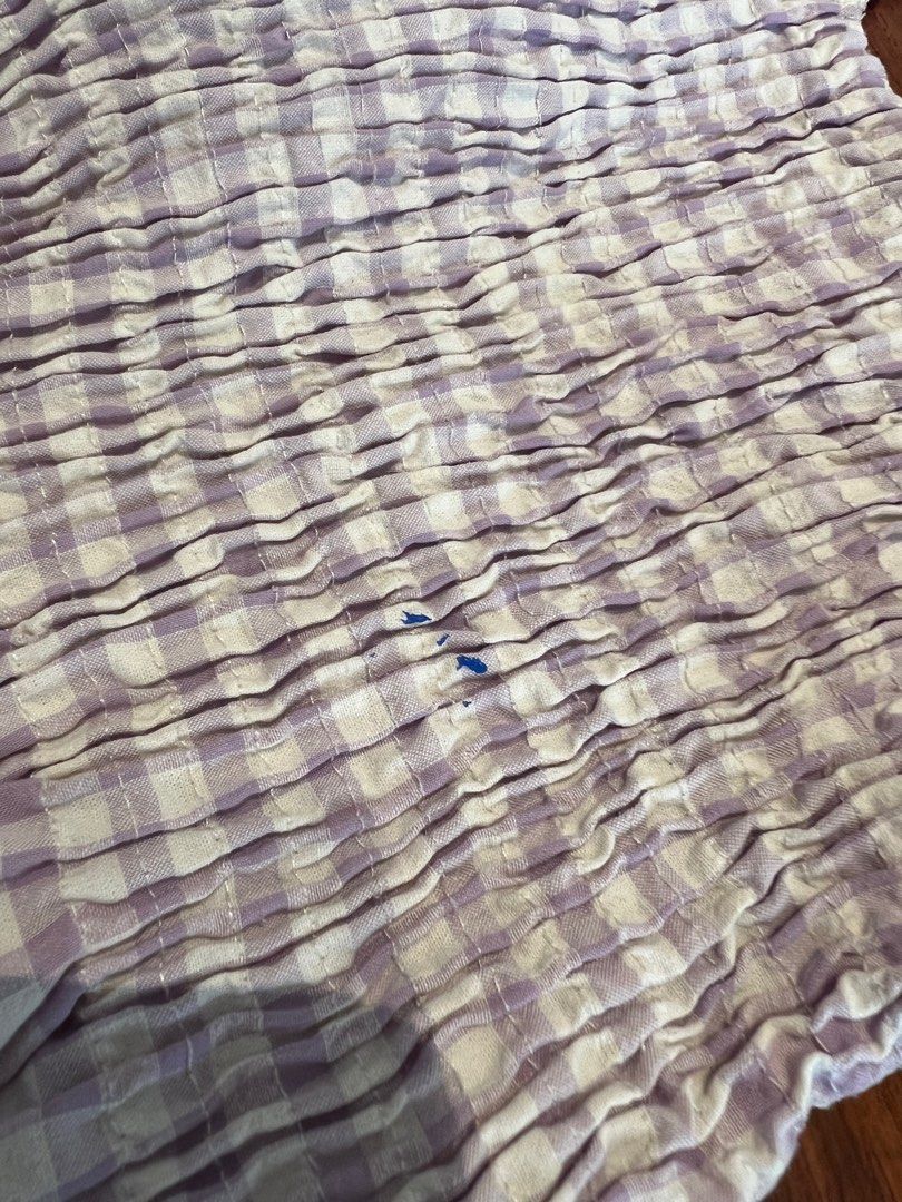 Zara kids peplum gingham (Category: Babies & Kids Fashion) located in Las Pinas. Submitted by krissystuff (Listing ID 1423325493, Image 3). Description: Paint stains, not sure if it can be removed 4-5yo.