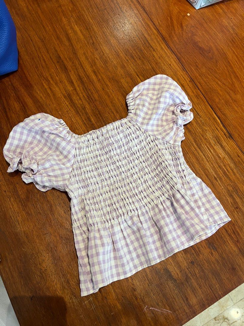Zara kids peplum gingham (Category: Babies & Kids Fashion) located in Las Pinas. Submitted by krissystuff (Listing ID 1423325493, Image 1). Description: Paint stains, not sure if it can be removed 4-5yo.