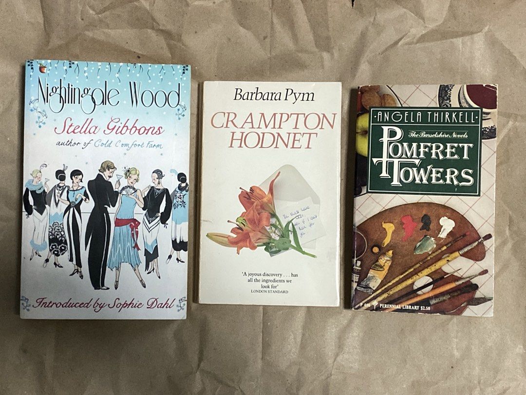 Angela Thirkell, Barbara Pym, Stella Gibbons Bundle (Category: Storybooks) located in Manila. Submitted by happyoldyear_ (Listing ID 1423589503, Image 1). Description: take all: nightingale wood crampton hodnet pomfret towers.