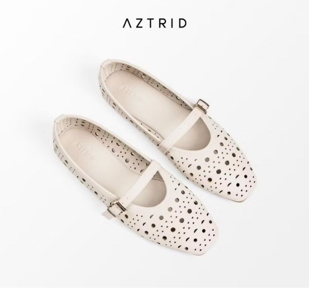 Aztrid Bella Mary Jane Flats White (Category: Flats & Sandals) located in Cebu City. Submitted by declutter.ss (Listing ID 1423507019, Image 1). Description: never worn with box rfs: extra shoes size 9.