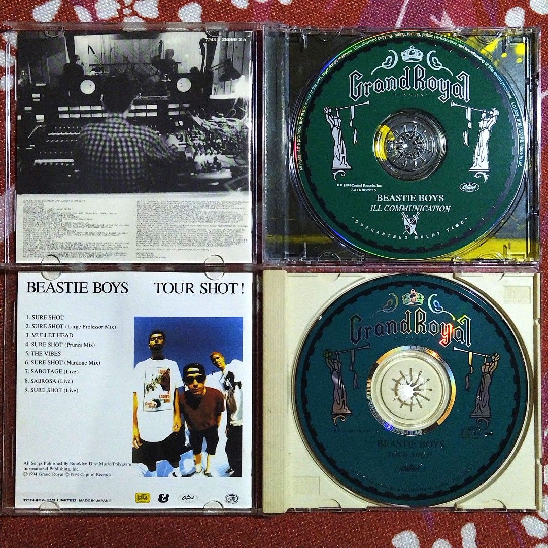 Beastie Boys CD Collection (Category: CDs & DVDs) located in Taguig. Submitted by znarfscriber (Listing ID 1423562538, Image 3). Description: Collection of Beastie Boys CDs. Includes "Some Old Bullshit", "Paul's Boutique", "Ill Communication", "Tour Shot", "The In Sound From Way Out!", and "Anthology: The Sounds of Science". Price starts at 149, TAKE ALL FOR ONLY 1999 Some Old Bullshit - EX/NM/US 299 Paul's Boutique - EX/NM/JP 499 Ill Communicati