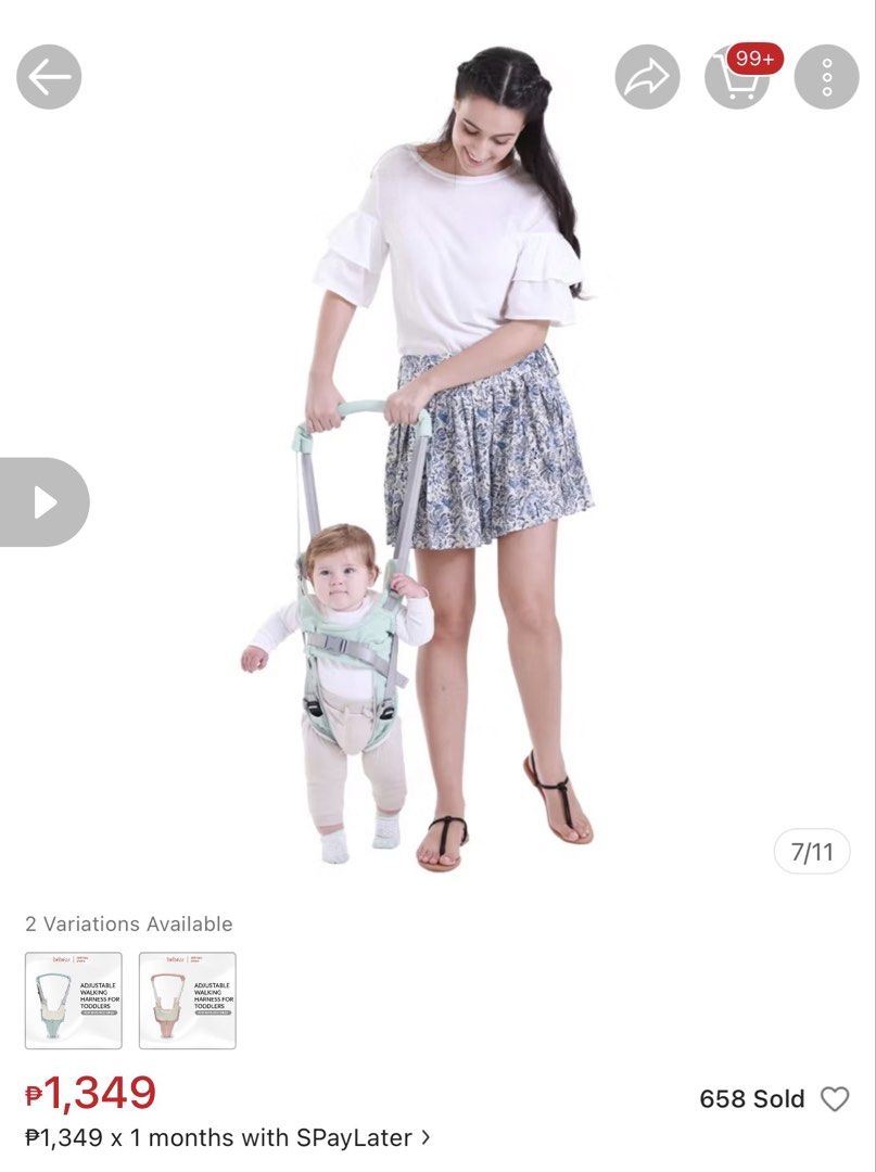 Bebeair Adjustable Walking Harness for Toddlers (Category: Carriers & Slings) located in Iloilo. Submitted by ele.girl (Listing ID 1423531766, Image 2). Description: - Bebeair adjustable walking harness for toddlers. - Designed for both boys and girls. - Comfortable design. - Mint green color. - Assists toddlers in learning to walk. - A practical tool for parents..