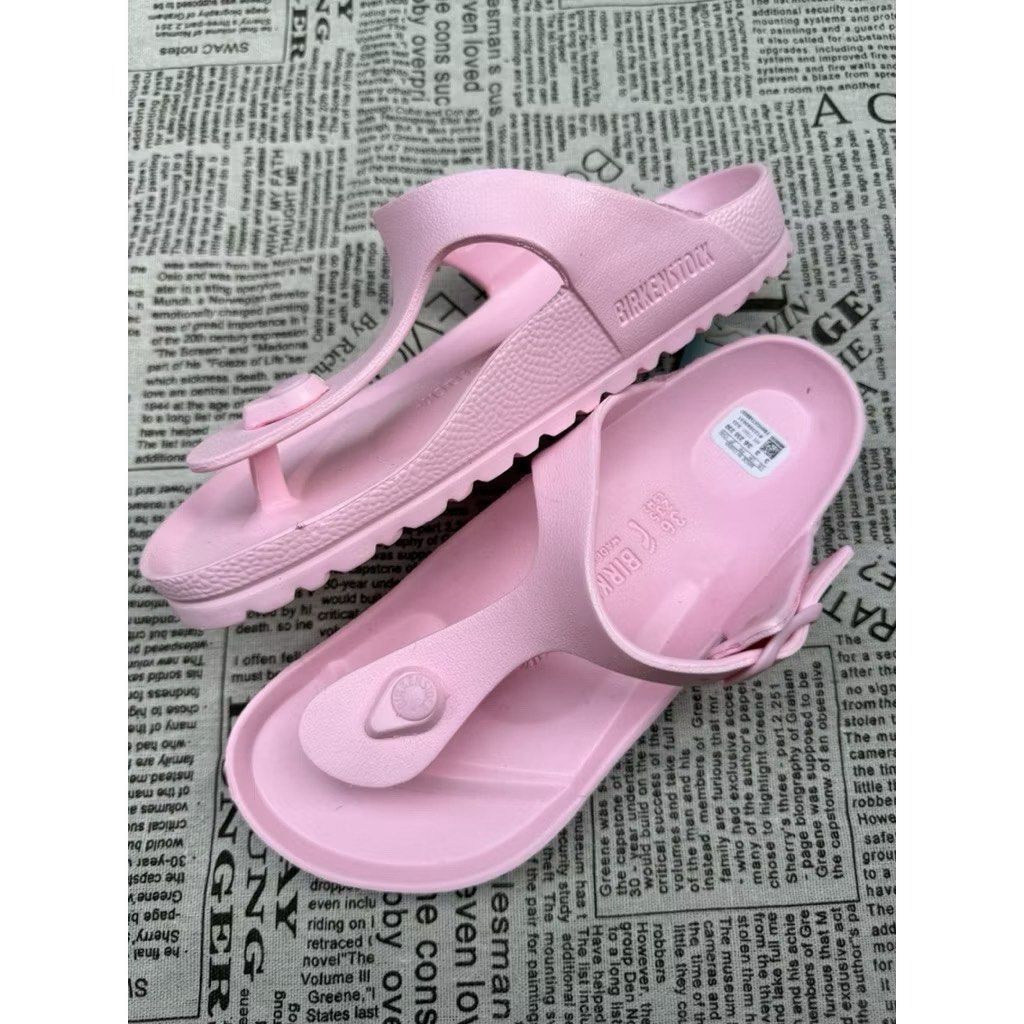 Birkenstock Gizeh Thong Sandals (Category: Flats & Sandals) located in Zamboanga. Submitted by smartstyle (Listing ID 1423586262, Image 3). Description: - Birkenstock Gizeh thong sandals - Classic contoured footbed for comfort - Adjustable buckle closure - Colors: Black, White, Pink, Beige - Perfect for everyday wear - Made in Germany Complete size.