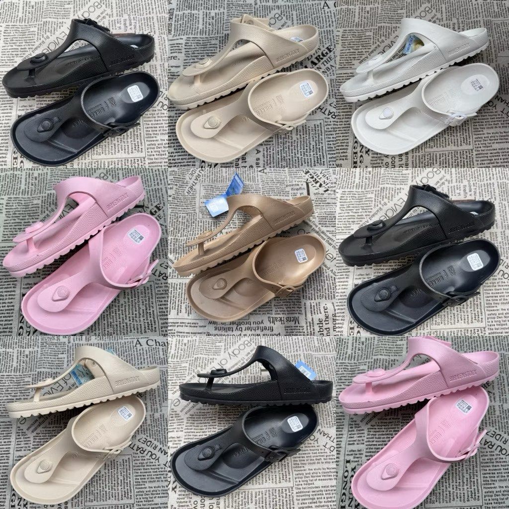 Birkenstock Gizeh Thong Sandals (Category: Flats & Sandals) located in Zamboanga. Submitted by smartstyle (Listing ID 1423586262, Image 1). Description: - Birkenstock Gizeh thong sandals - Classic contoured footbed for comfort - Adjustable buckle closure - Colors: Black, White, Pink, Beige - Perfect for everyday wear - Made in Germany Complete size.