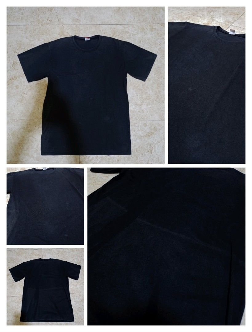 Plain Black T-Shirt (Category: Tshirts & Polo Shirts ) located in Carmona. Submitted by mooooond (Listing ID 1423535400, Image 1). Description: Black Tshirt Issue: Huge mark on the back (seen in pic) MOP: GCash ONLY ‼️ LALAMOVE ONLY ‼️.