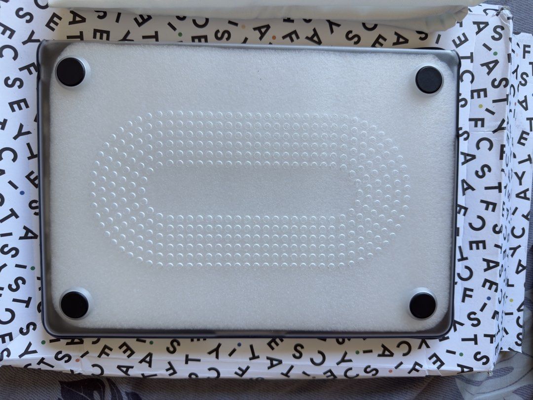 Casetify MacBook Air 13-inch (M2-M4) Impact Case (Category: Cases & Sleeves) located in Baguio. Submitted by ash_g02 (Listing ID 1423439634, Image 3). Description: - Casetify Impact Case for MacBook Air 13-inch (M2-M4). - Designed with Ivory Paper Co. self-care stickers. - Clear design with floral and sticker accents. - Features a protective black border. - Textured bottom for enhanced grip. - Includes original packaging and protective sleeve. Or