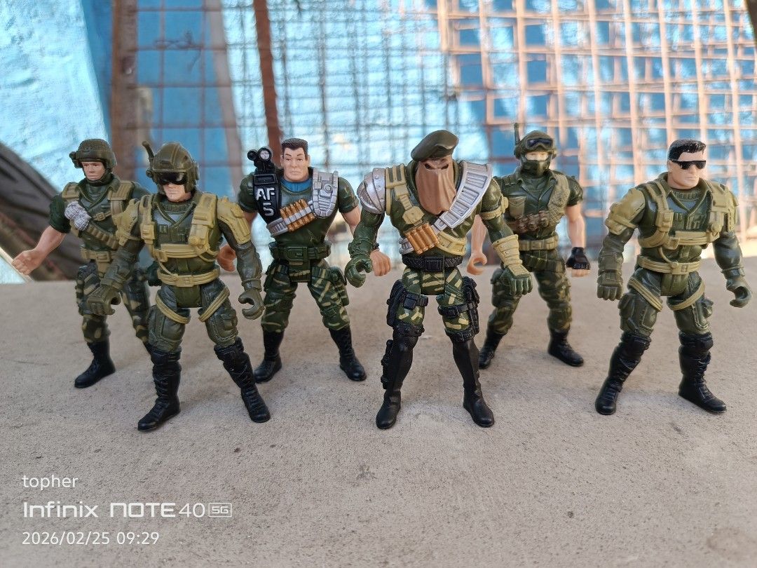 CHAP MEI SOLDIER FORCE 1997 set (Category: Figurines & Statues) located in Tarlac. Submitted by cmtoys (Listing ID 1423502192, Image 1). Description: CHAP MEI SOLDIER FORCE 1997 FIGURE SET YEAR 1997 RELEASED (VINTAGE) 3.75" figs 650 PESOS PLUS SHIPPING FEE RFS: SPARE ON MY COLLECTION (2 sets available) .