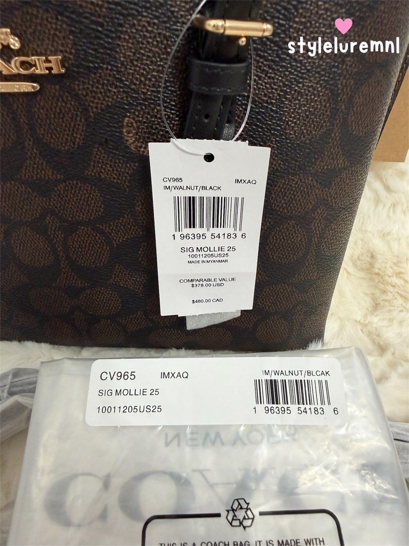 COACH MOLLIE TOTE (Category: Luxury Bags & Wallets) located in Quezon City. Submitted by styleluremnl (Listing ID 1423580359, Image 2). Description: .