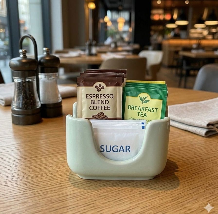 Coffee, Tea, Sugar Packet Caddy (Category: Food Organization & Storage) located in Davao. Submitted by eclectic1925 (Listing ID 1423584351, Image 2). Description: Php40 each (30 pcs available) Coffee, Tea, Sugar Packet Caddy H: 1.7 inches L: 3.5 inches Please REVIEW PHOTOS First to pay SF starts at Php70 via Flash Express.