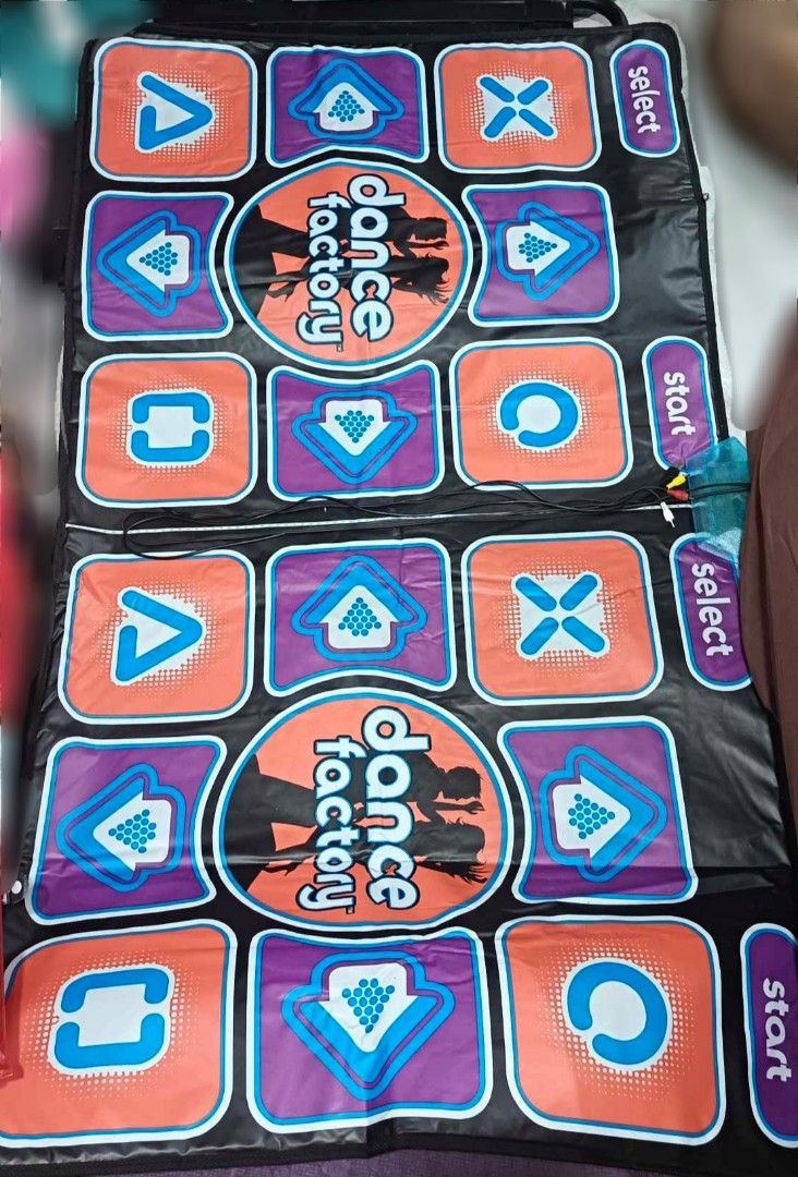 Dance Factory Dance Pad with Controllers (Category: Controllers) located in Santa Maria. Submitted by anne.msb (Listing ID 1423584827, Image 1). Description: DUAL DANCE MAT PAD with sd card with music never use nakatabi lang ng lumipat bahay no packaging na natapon na .