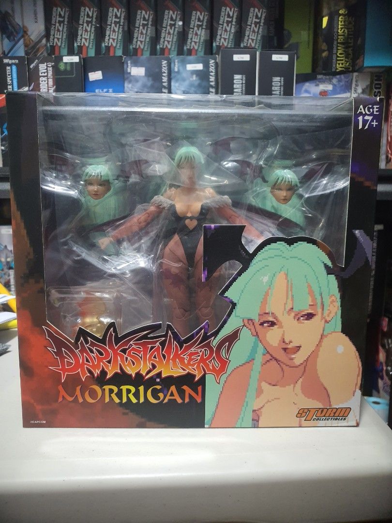 Darkstalkers Morrigan Figure (Category: Figurines & Statues) located in Mandaluyong City. Submitted by xplay_collectibles (Listing ID 1423467271, Image 1). Description: - Darkstalkers Morrigan figure - Brand new in original packaging - Highly detailed collectible - Perfect for fans and collectors - Features dynamic box art.