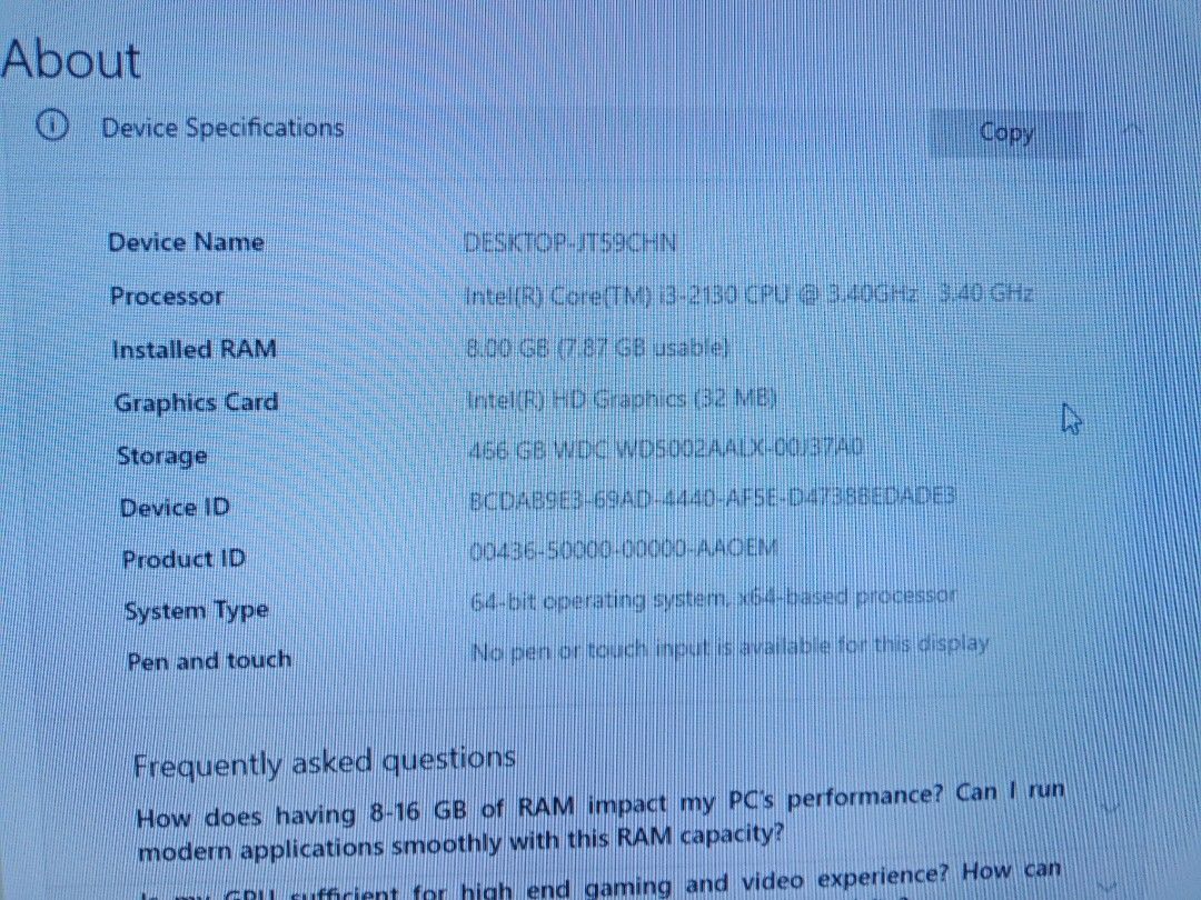 Dell Inspiron Desktop PC - Intel i3-213065604694854530110