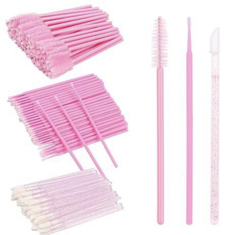 Disposable Mascara Wands, Lip Brushes, Microbrushes (Category: Makeup) located in Quezon City. Submitted by jaianaapura (Listing ID 1423494549, Image 3). Description: ✨DISPOSABLE MAKE-UP KITS! 🛍️ Now available for Retail, Wholesale & Bulk! Perfect for salons, kits, corporate giveaways or aftercare bags. Package List: • 50x Spoolie Lash Brushes 💖 • 50x Lip Applicators 👄 • 50x Micro Brushes 🔍 • Colors: White,Black,Pink,Violet,Blue,Mint green & 