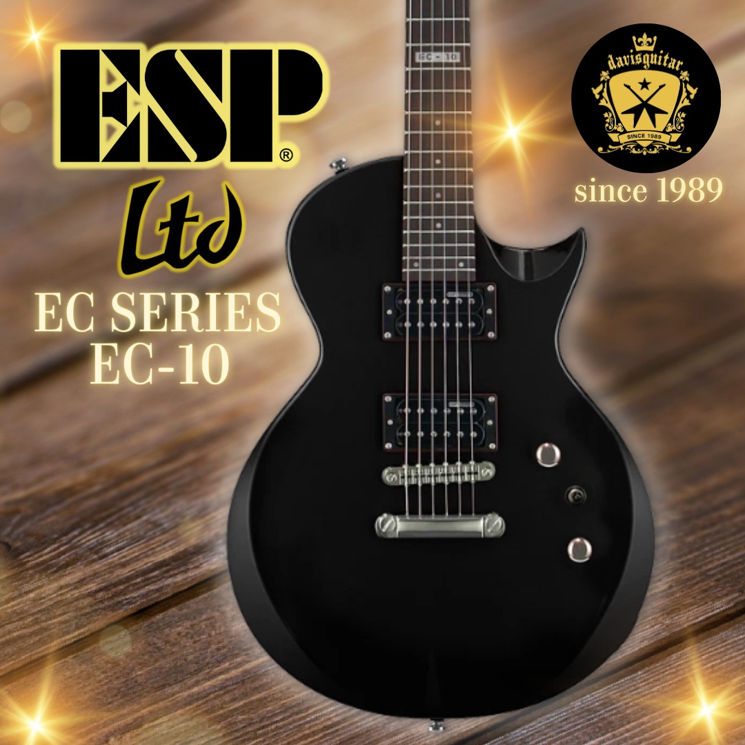 ESP LTD EC-10 Black Electric Guitar with gig bag, Hobbies & Toys ...