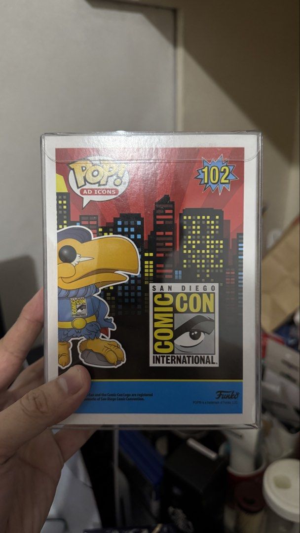 Funko Pop! Ad Icons Toucan SDCC 2022 (Category: Designer & Blind Box Toys) located in Rizal. Submitted by marvinmaclang (Listing ID 1423539315, Image 2). Description: - Funko Pop! Ad Icons Toucan figure - San Diego Comic-Con 2022 Summer Convention Exclusive - Limited Edition - Pop! Series #102 - Features the Toucan character and SDCC logo - Brand new in box MOP: PAYMAYA SHIPPING: BUYER’S EXPENSE.
