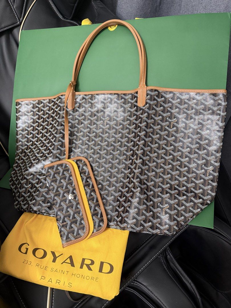 Goyard St. Louis Tote Bag (Category: Luxury Bags & Wallets) located in Cebu City. Submitted by simplyjoyce (Listing ID 1423534259, Image 1). Description: Brandnew Goyard St Louis G.M size Tan/black color complete inclusions Location: Cebu City We ship worldwide.