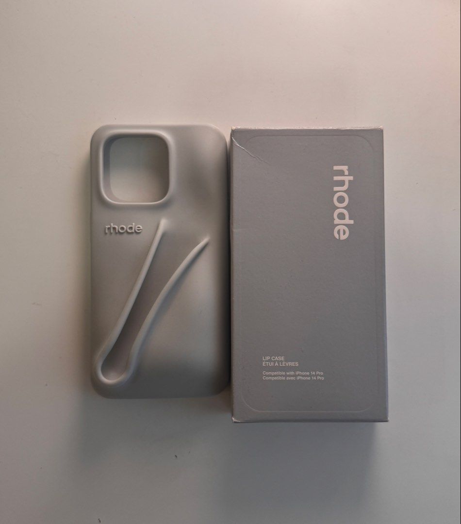 Gray Rhode iPhone 14 Pro Phone Case (Category: Cases & Sleeves) located in Taguig. Submitted by jasdeclutterr (Listing ID 1423523560, Image 3). Description: rfs: got a new phone - ORIGINAL ‼️ bought in Look SM Aura - only used for about a month - still have original packaging - feel free to negotiate! *NO LIP BALM INCLUDED.
