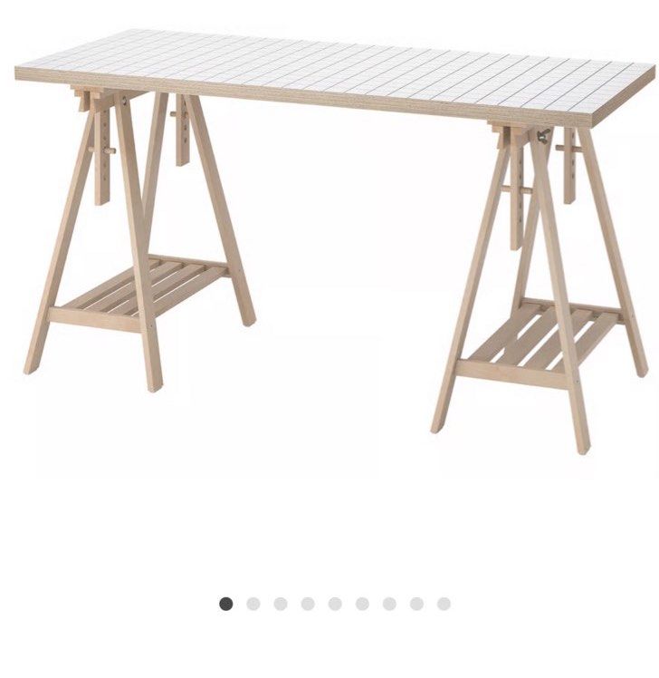 IKEA study Table (Category: Tables & Sets) located in Singapore. Submitted by mummyJ (Listing ID 1423268331, Image 1). Description: - Adjustable height for versatile use - Perfect for home office or study areas Can deliver for $20.