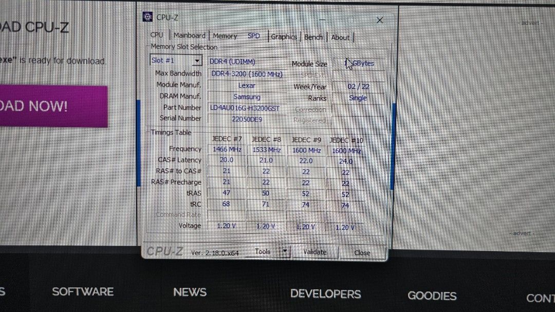Lexar DDR4 16GB 3200MHz Desktop RAM, Computers & Tech, Parts ...