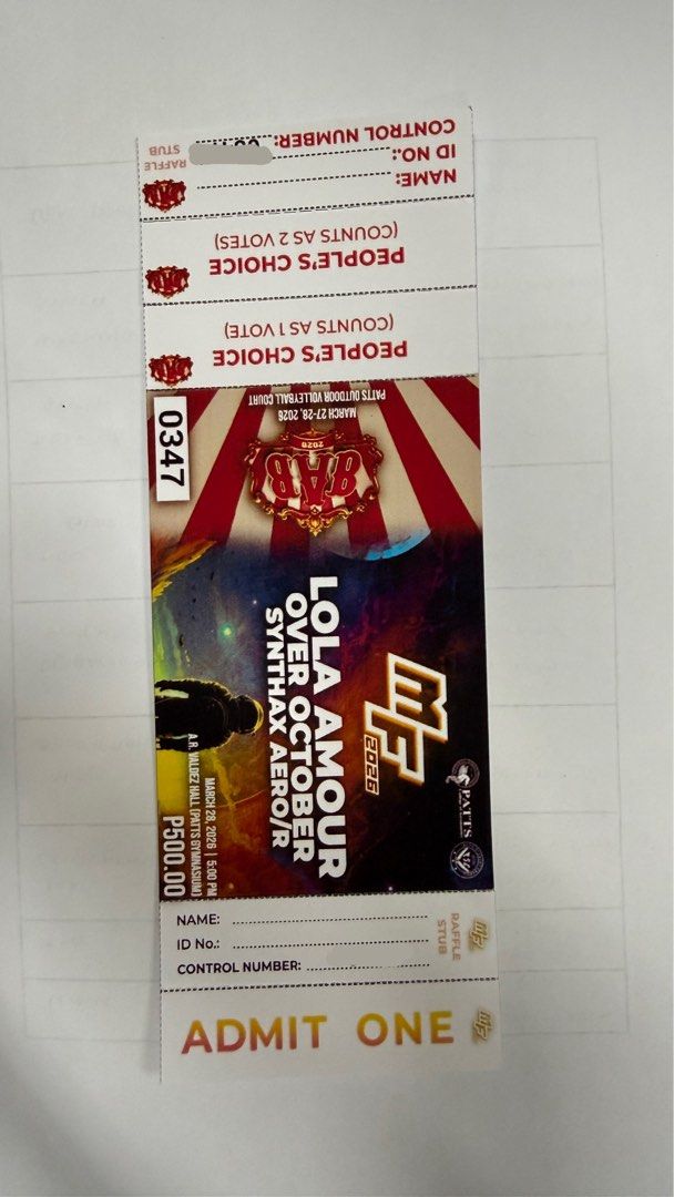 Lola Amour Over October Ticket (Category: Events Tickets) located in Sison. Submitted by d_archive (Listing ID 1423505970, Image 1). Description: .