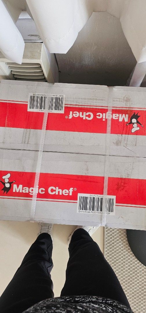 Magic Chef Bar Refrigerator MBR-M1820B (Category: Refrigerators and Freezers) located in Quezon City. Submitted by ricac. (Listing ID 1423553249, Image 3). Description: Magic Chef bar refrigerator, model MBR-M1820B. Compact refrigerator, ideal for small spaces. The box is sealed with straps..
