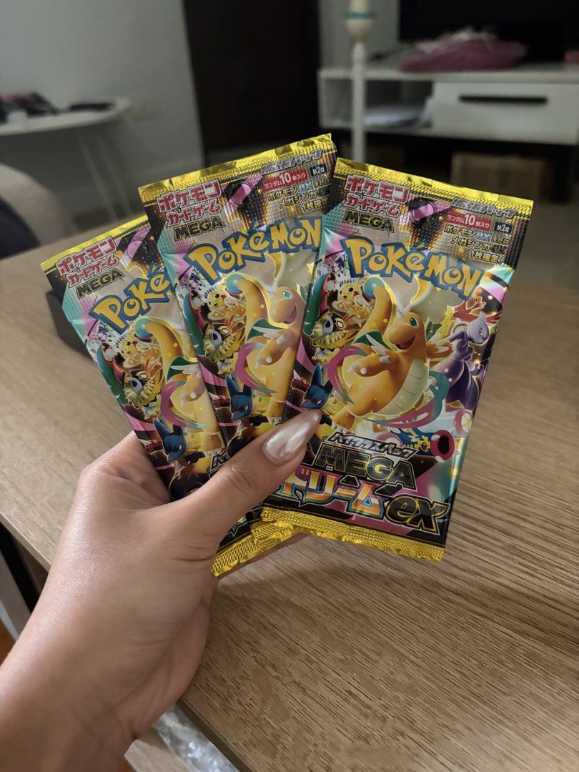MEGA DREAM (Category: Card Packs) located in Manila. Submitted by c.arabela (Listing ID 1423492471, Image 1). Description: 3 packs mega dream bought in Japan.
