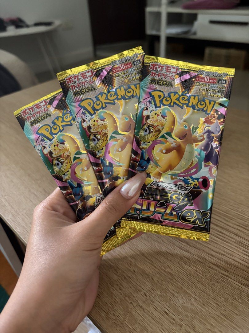 MEGA DREAM (Category: Card Packs) located in Manila. Submitted by c.arabela (Listing ID 1423492471, Image 2). Description: 3 packs mega dream bought in Japan.