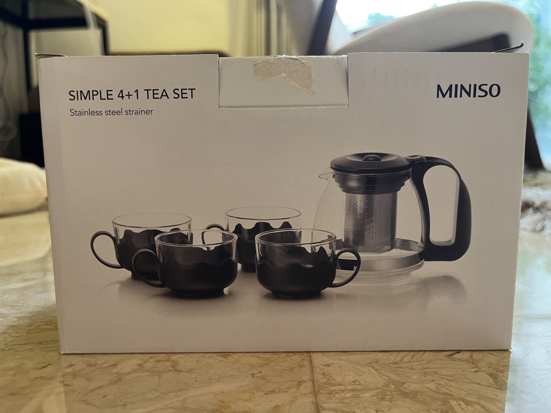 Miniso Simple Tea Set, Furniture & Home Living, Kitchenware & Tableware ...