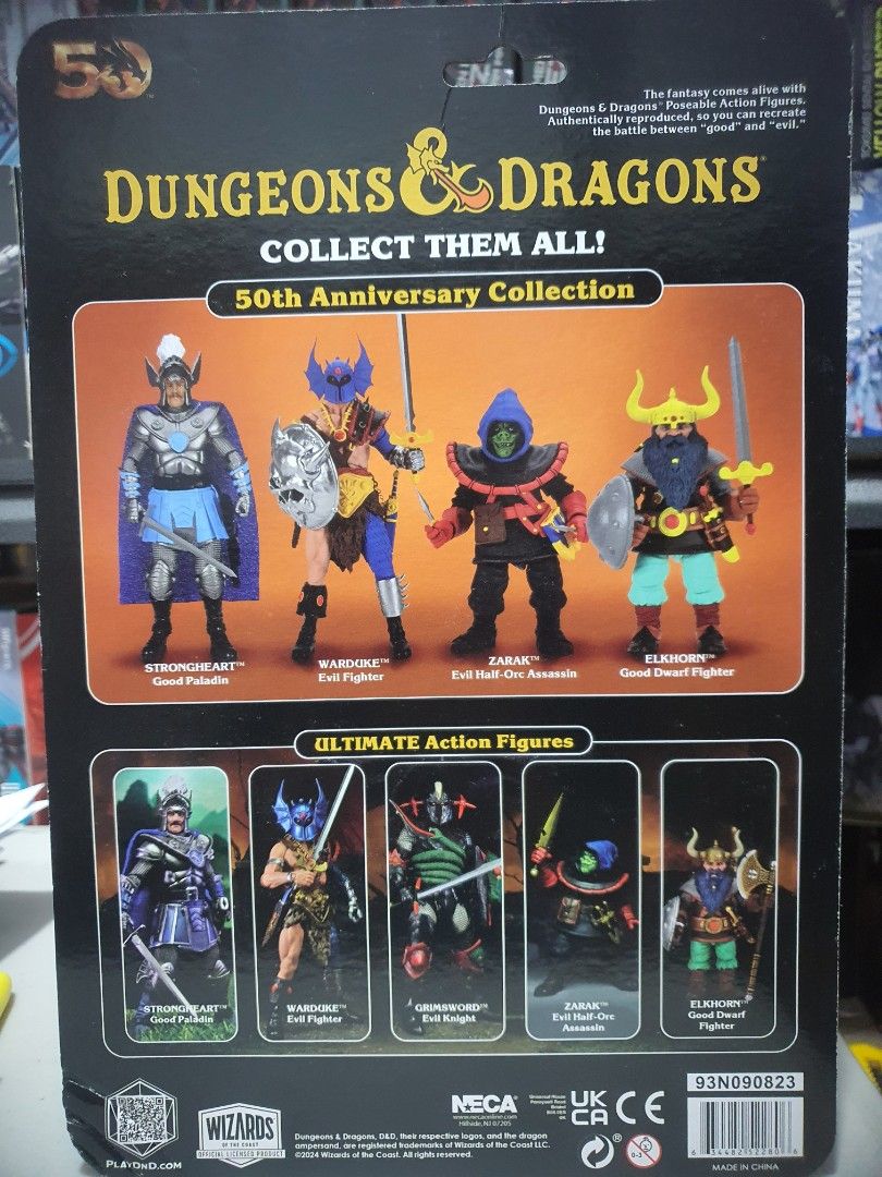 Neca Ultimate Warduke Evil Fighter Action Figure (Category: Figurines & Statues) located in Mandaluyong City. Submitted by xplay_collectibles (Listing ID 1423444958, Image 2). Description: - Dungeons & Dragons 50th Anniversary Action Figure -A rticulated player character - Includes accessories - From the Evil faction - Packaging displays other figures in the collection.