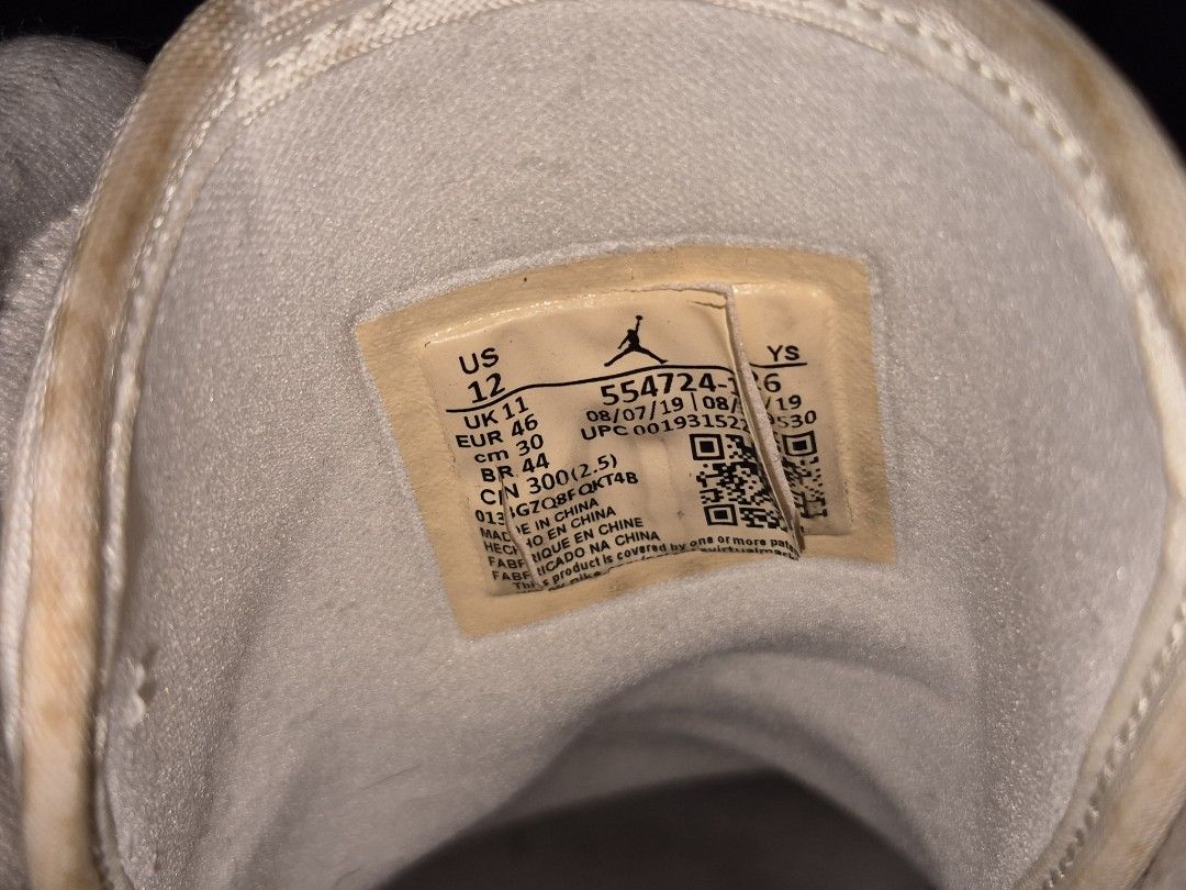 Nike Air Jordan 1 Mid White (Category: Sneakers) located in Valenzuela. Submitted by heubert_420 (Listing ID 1423489339, Image 3). Description: - Nike Air Jordan 1 Mid - US Size 12 - Iconic Nike swoosh - Includes original laces - Production date: 08/07/19.