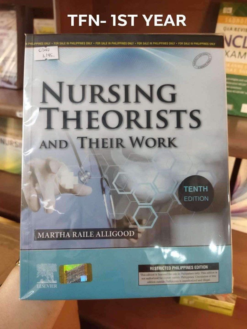 Nursing Theorists and Their Work - Tenth Edition (Category: Textbooks) located in Davao. Submitted by declutteredtrinkets (Listing ID 1423446917, Image 1). Description: - Nursing Theorists and Their Work, Tenth Edition - By Martha Raile Alligood - Restricted Philippines edition - Published by Elsevier - For sale in the Philippines only.