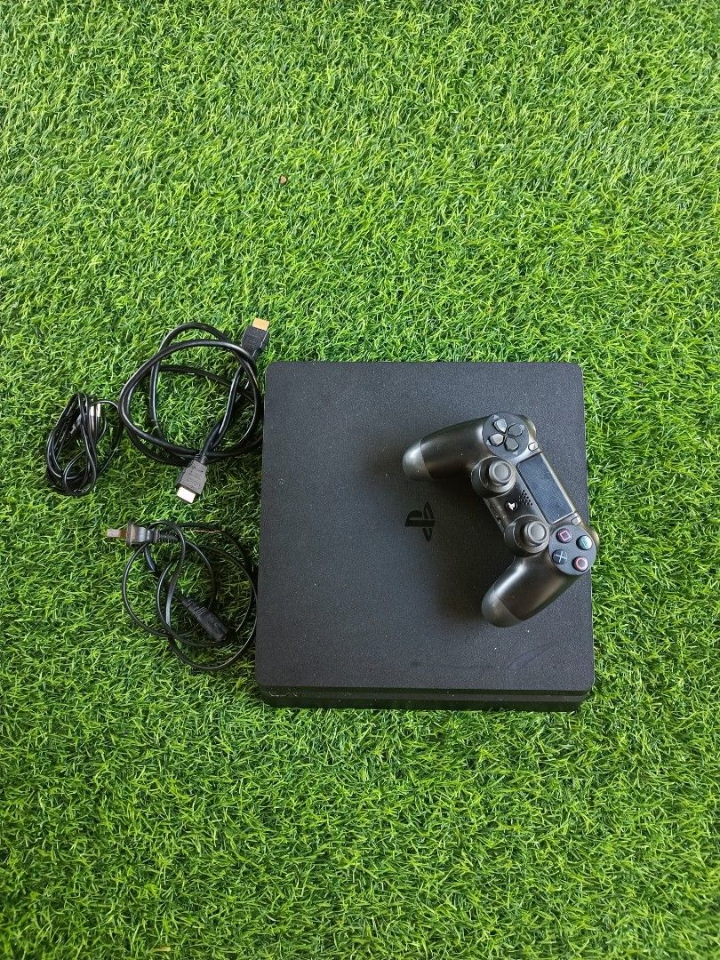 PlayStation 4 Slim 500gb Jailbreak with 1 OEM Controller (Category: PlayStation) located in Manila. Submitted by silentrabbit-d54677 (Listing ID 1423511712, Image 1). Description: - PlayStation 4 Slim console JB 500gb - Includes one controller - Power cable and HDMI cable included, micro usb charger - Running HEN 12.52 - Games installed: God of War Ragnarok, Grand Theft Auto V, The last of us 2, Tekken 7 - Ready to play! Pampanga Area Pwede shipp