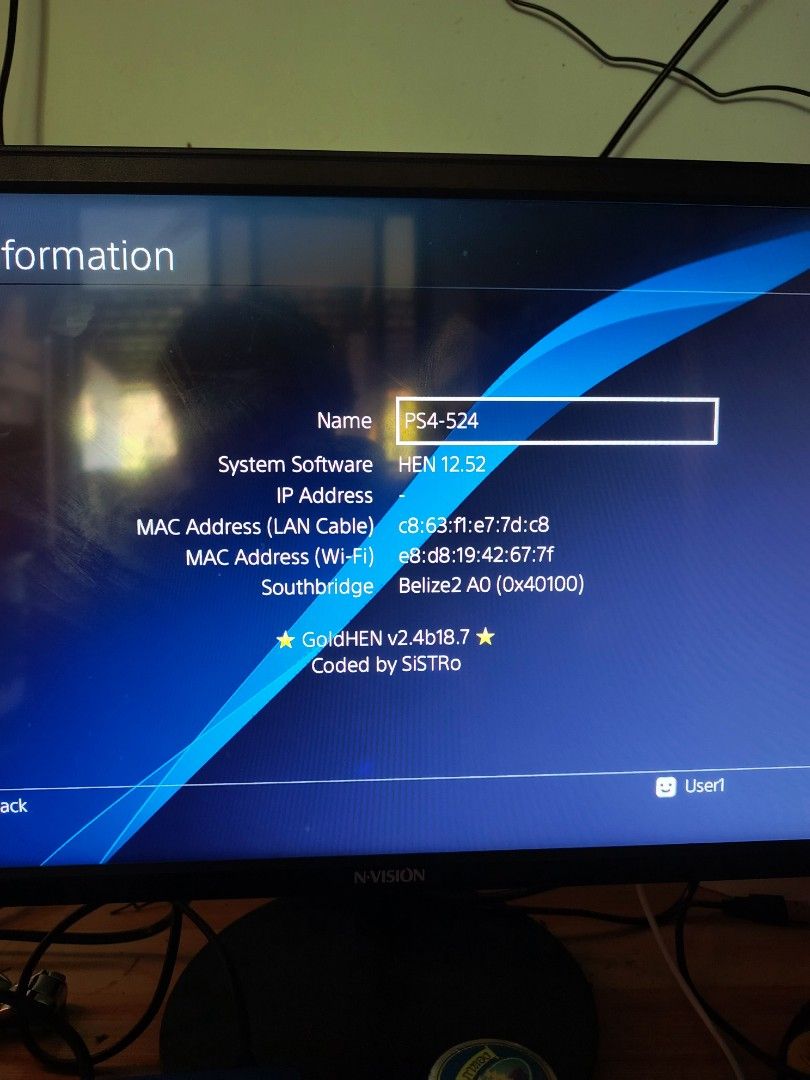 PlayStation 4 Slim 500gb Jailbreak with 1 OEM Controller (Category: PlayStation) located in Manila. Submitted by silentrabbit-d54677 (Listing ID 1423511712, Image 2). Description: - PlayStation 4 Slim console JB 500gb - Includes one controller - Power cable and HDMI cable included, micro usb charger - Running HEN 12.52 - Games installed: God of War Ragnarok, Grand Theft Auto V, The last of us 2, Tekken 7 - Ready to play! Pampanga Area Pwede shipp
