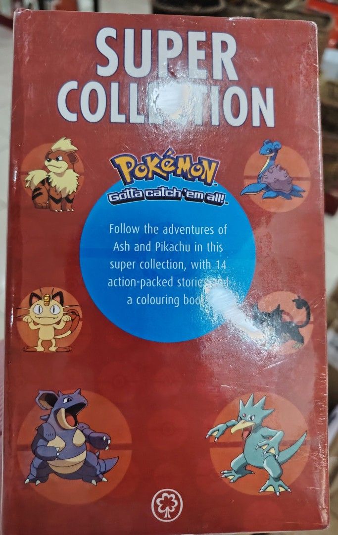Pokemon Super Collection Book Set (Category: Comics & Manga) located in San Mateo. Submitted by carl_240 (Listing ID 1423582411, Image 3). Description: Pokemon Super Collection book set featuring 14 action-packed stories and a coloring book. The set includes titles like "Ash's Big Challenge", "Scyther vs Charizard", and "The Winner's Cup". Published by Orchard. The set is still in its original packaging. Unopened sealed package Rfs: New hobby Loc
