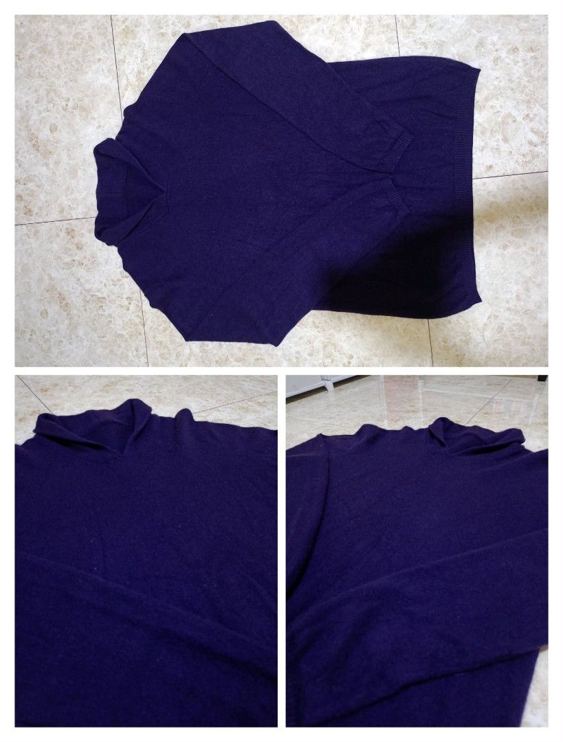 Purple Turtleneck Sweater (Category: Longsleeves) located in Carmona. Submitted by mooooond (Listing ID 1423535513, Image 1). Description: - Purple turtleneck sweater - Long sleeves - Relaxed fit - Soft knit fabric - Solid color, simple design - Perfect for casual wear Issue: None MOP: GCash ONLY ‼️ LALAMOVE ONLY ‼️.