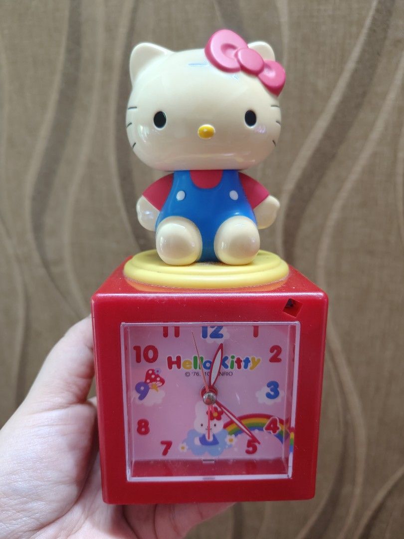 rare vintage Sanrio Hello Kitty Clock Untested (Category: Clocks) located in Santa Rosa. Submitted by mmps249.1 (Listing ID 1423479776, Image 1). Description: untested, as is Crossposted Mine now, pay now shipping courier: JRS only Gcash payment upon order No reservations.