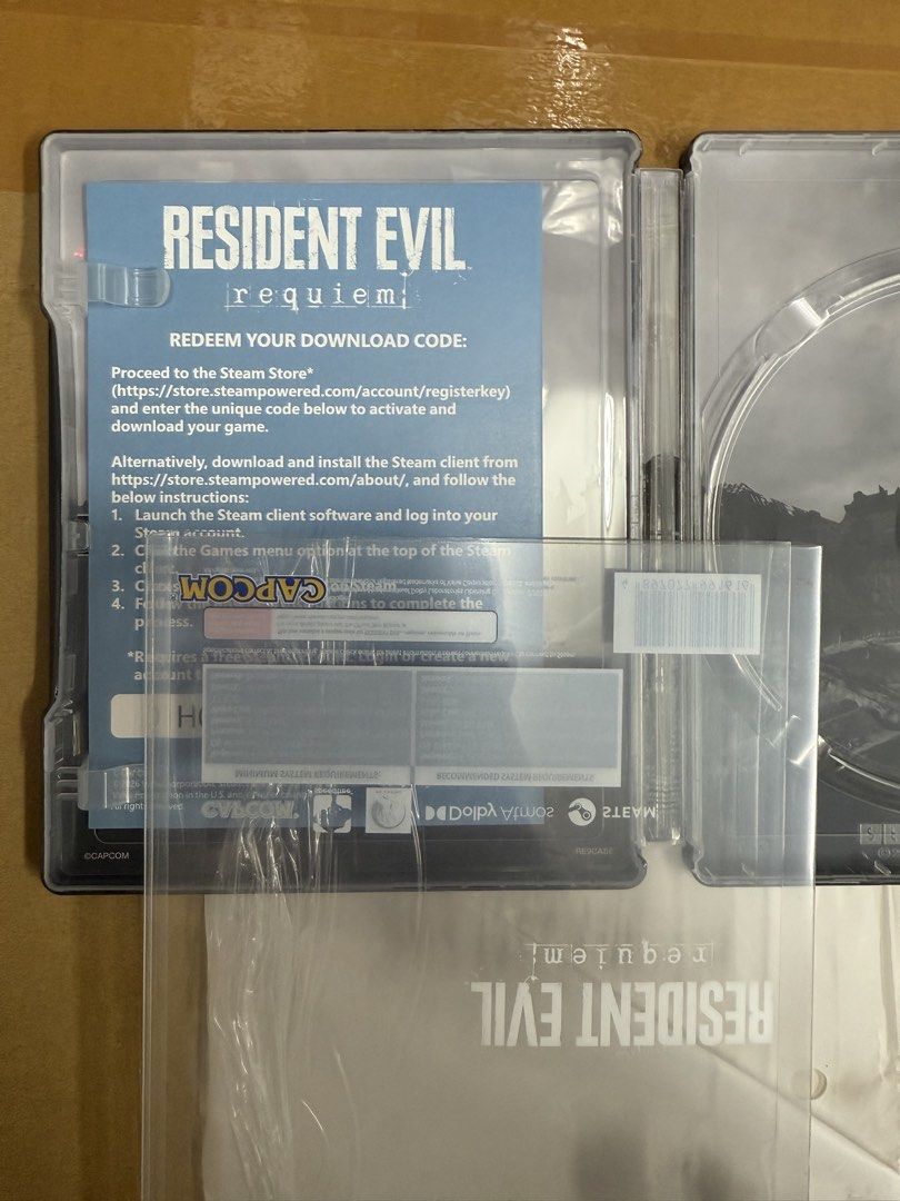 Re9 Box Code Resident Evil 9 Steam Redeem Code + SteelBook, Video Gaming, Video ...