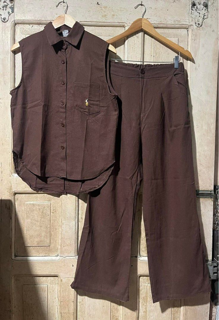 RL CHOCO BROWN COORDINATES Size medium (Category: Sets or Coordinates) located in Mandaue City. Submitted by chuchi152615 (Listing ID 1423485595, Image 1). Description: .