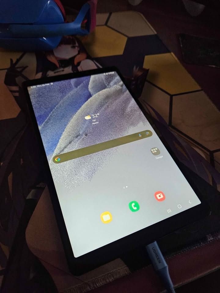 Samsung Tab A7 Lite (Category: Android) located in Dasmarinas. Submitted by codeemman (Listing ID 1423514022, Image 2). Description: Storage: 32GB Memory: 3GB Battery: 5100mAH With simcard and MicroSD slot. Good As New. Note: Charger not included. RFS: Not being used at all. Naka-tambak lang. Good for light browsing, reading, streaming, and lightweight gaming. Spec Sheet: https://www.gsmarena.com/samsung_galaxy_tab_a7_lite-10933.php Payment Optio