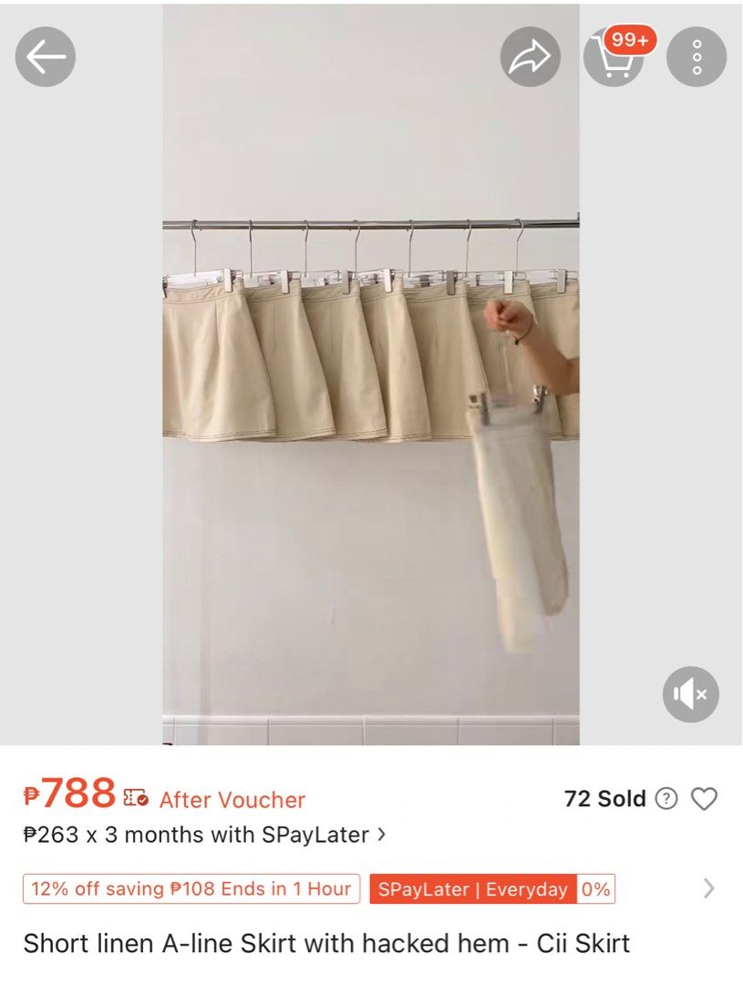SOMS cii Skirt (small) (Category: Skirts) located in Cainta. Submitted by pillowsdecluttering (Listing ID 1423480435, Image 2). Description: SOMS cii Skirt (small).