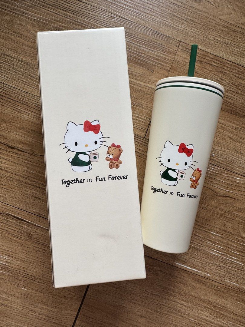 Starbucks Hello Kitty Tumbler with straw (Category: Water Bottles & Tumblers) located in Paranaque City. Submitted by lmp08 (Listing ID 1423445699, Image 1). Description: Bought from Malaysia Rfs: completed the sb collection decided to keep few items only.