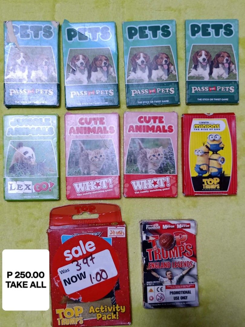 🫟Top Trumps, Dobble, Snap and MCDO Game Cards🫟 (Category: Raw Singles) located in Quezon City. Submitted by silentcrystal.de356b (Listing ID 1423573633, Image 2). Description: ❌❌PER BUNDLE SALE❌❌.