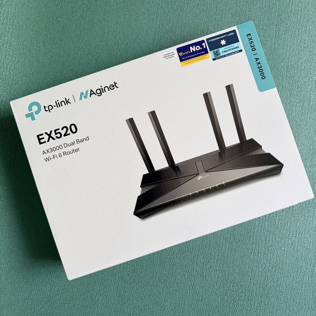 TP Link EX520 AX3000 Dual Band WiFi 6 Router, Computers & Tech, Parts ...