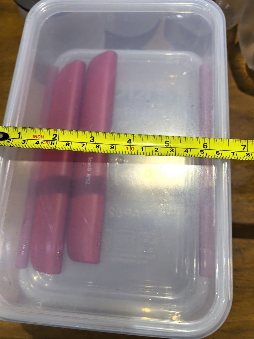 Two of Rectangular Food Storage Container with Red Clips469825731345797122