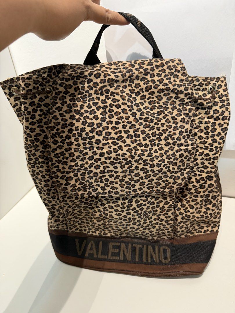 Valentino Leopard Print Backpack (Category: Backpacks) located in Santa Rosa. Submitted by vsshoppe (Listing ID 1423450213, Image 1). Description: As is where is. Pls check photos for flaws 1.) Make offer 2.) Payment thru Gcash (Item + Shipping fee) 3.) Location: Santa Rosa, Laguna Meet up around Santa Rosa/Binan/Cabuyao Shipping in any location thru J&T or LBC (Whichever customer prefers) 4. Once received, expect a feedback/rating.