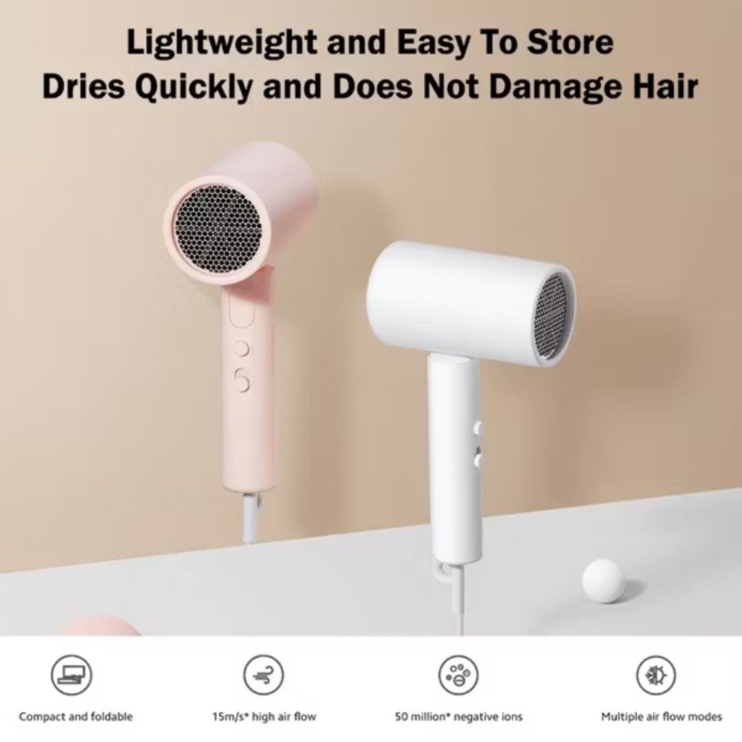 Xiaomi Hair Dryer Blower- White (Category: Hair) located in Quezon City. Submitted by krstncl (Listing ID 1423481301, Image 2). Description: comes with box but w/o nozzle condition:7/10.